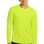 Sport-Tek Mens Competitor Moisture Wicking Long Sleeve Crewneck T-Shirt - Neon Yellow