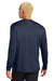 Sport-Tek ST350LS/TST350LS Mens Competitor Moisture Wicking Long Sleeve Crewneck T-Shirt True Navy Blue Model Back