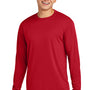 Sport-Tek Mens Competitor Moisture Wicking Long Sleeve Crewneck T-Shirt - True Red