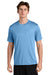 Sport-Tek ST350/TST350 Mens Competitor Moisture Wicking Short Sleeve Crewneck T-Shirt Carolina Blue Model Front