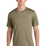 Sport-Tek Mens Competitor Moisture Wicking Short Sleeve Crewneck T-Shirt - Coyote Brown