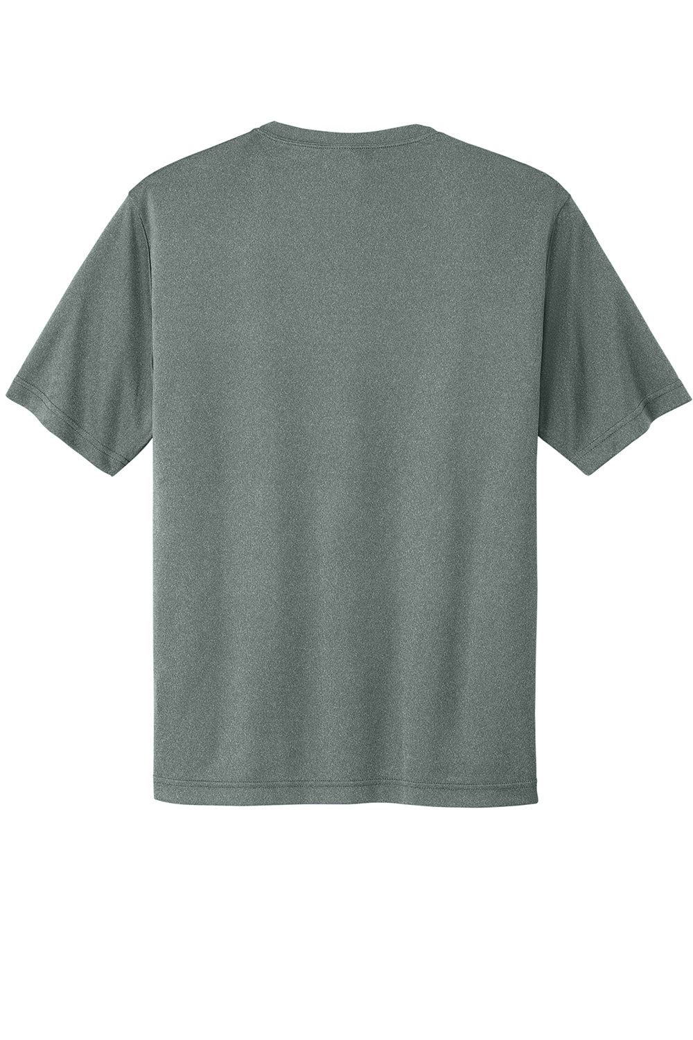 Sport-Tek ST350/TST350 Mens Competitor Moisture Wicking Short Sleeve Crewneck T-Shirt Heather Concrete Grey Flat Back