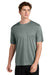 Sport-Tek ST350/TST350 Mens Competitor Moisture Wicking Short Sleeve Crewneck T-Shirt Heather Concrete Grey Model Front