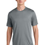 Sport-Tek Mens Competitor Moisture Wicking Short Sleeve Crewneck T-Shirt - Concrete Grey