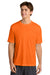 Sport-Tek ST350/TST350 Mens Competitor Moisture Wicking Short Sleeve Crewneck T-Shirt Neon Orange Model Front