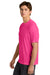 Sport-Tek ST350/TST350 Mens Competitor Moisture Wicking Short Sleeve Crewneck T-Shirt Neon Pink Model Side