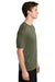 Sport-Tek ST350/TST350 Mens Competitor Moisture Wicking Short Sleeve Crewneck T-Shirt Olive Drab Green Model Side