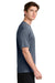 Sport-Tek ST350/TST350 Mens Competitor Moisture Wicking Short Sleeve Crewneck T-Shirt Heather True Navy Blue Model Side