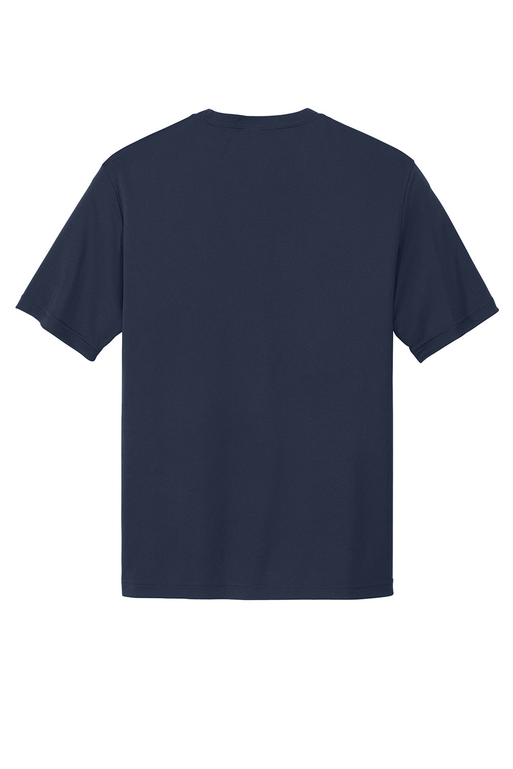 Sport-Tek ST350/TST350 Mens Competitor Moisture Wicking Short Sleeve Crewneck T-Shirt True Navy Blue Flat Back