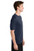 Sport-Tek ST350/TST350 Mens Competitor Moisture Wicking Short Sleeve Crewneck T-Shirt True Navy Blue Model Side