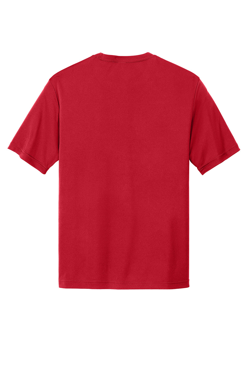 Sport-Tek ST350/TST350 Mens Competitor Moisture Wicking Short Sleeve Crewneck T-Shirt True Red Flat Back