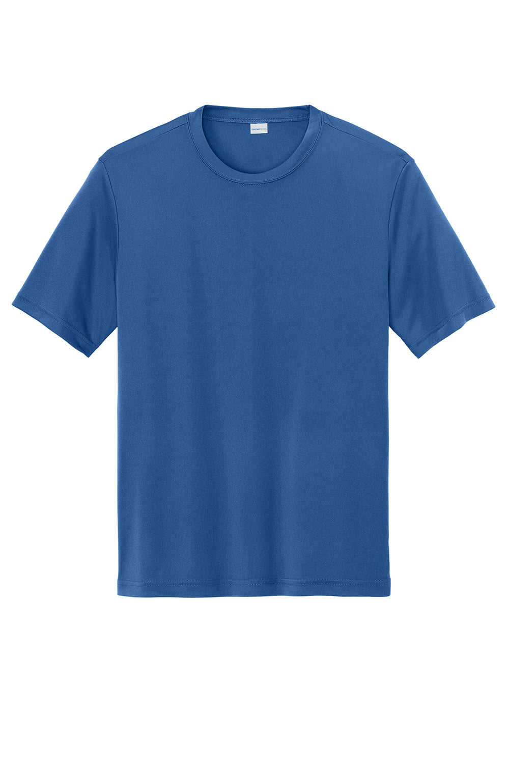 Sport-Tek ST350/TST350 Mens Competitor Moisture Wicking Short Sleeve Crewneck T-Shirt True Royal Blue Flat Front