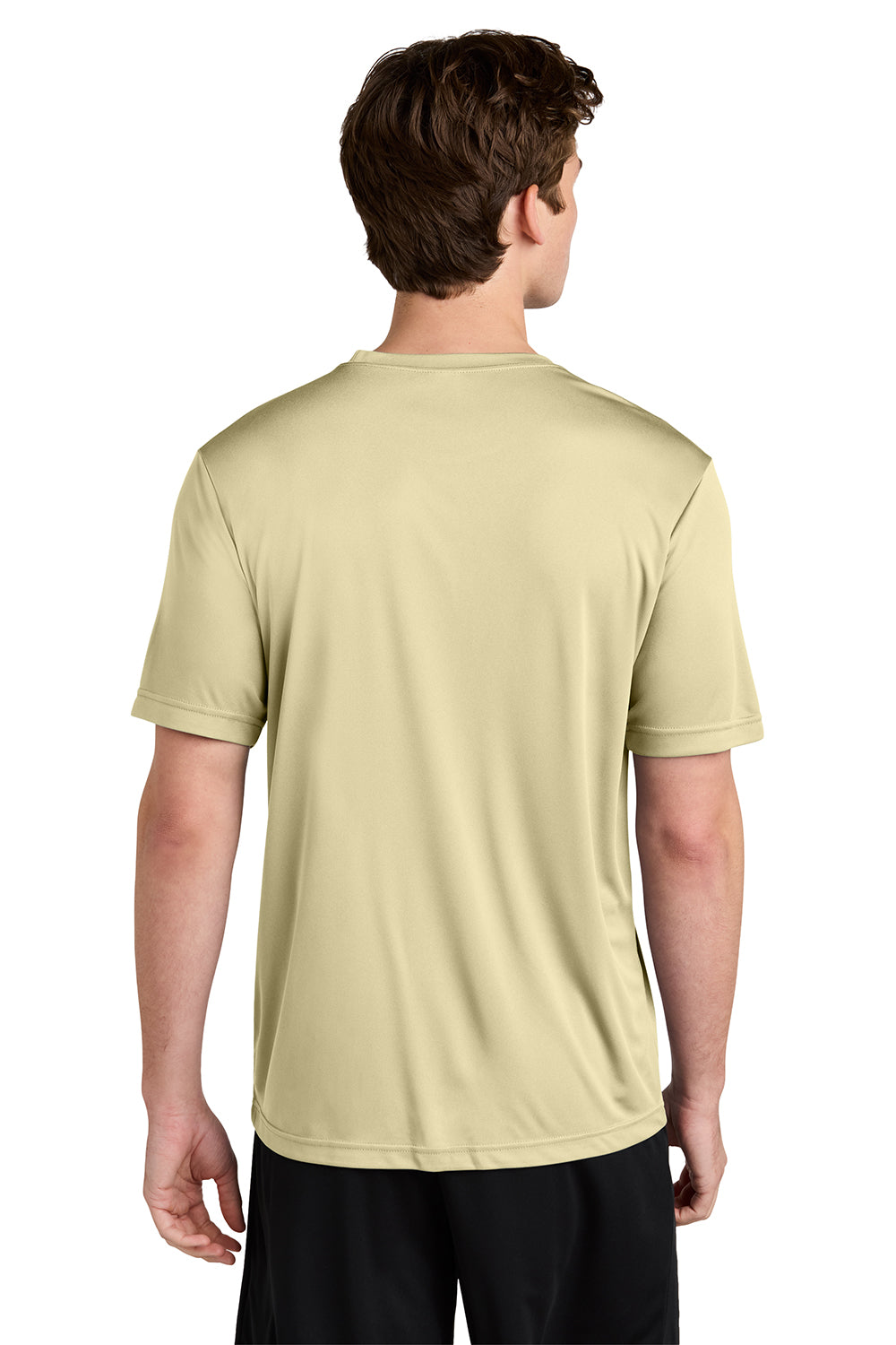 Sport-Tek ST350/TST350 Mens Competitor Moisture Wicking Short Sleeve Crewneck T-Shirt Vegas Gold Model Back