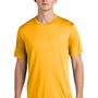 Sport-Tek Mens Competitor Moisture Wicking Short Sleeve Crewneck T-Shirt - Gold