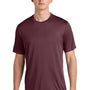 Sport-Tek Mens Competitor Moisture Wicking Short Sleeve Crewneck T-Shirt - Maroon