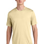 Sport-Tek Mens Competitor Moisture Wicking Short Sleeve Crewneck T-Shirt - Sand