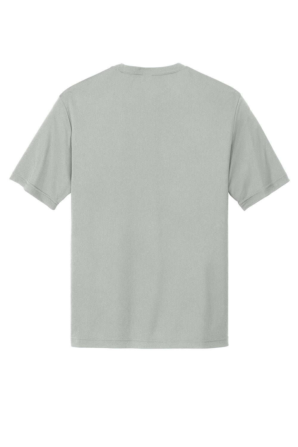 Sport-Tek ST350/TST350 Mens Competitor Moisture Wicking Short Sleeve Crewneck T-Shirt Silver Grey Flat Back