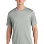 Sport-Tek Mens Competitor Moisture Wicking Short Sleeve Crewneck T-Shirt - Silver Grey