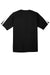 Sport-Tek ST351 Mens Competitor Moisture Wicking Short Sleeve Crewneck T-Shirt Black/White Flat Back