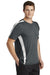 Sport-Tek ST351 Mens Competitor Moisture Wicking Short Sleeve Crewneck T-Shirt Iron Grey/White Model 3q