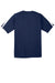 Sport-Tek ST351 Mens Competitor Moisture Wicking Short Sleeve Crewneck T-Shirt True Navy Blue/White Flat Back