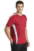 Sport-Tek ST351 Mens Competitor Moisture Wicking Short Sleeve Crewneck T-Shirt True Red/White Model 3q