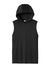 Sport-Tek ST352H Mens Competitor Hooded Tank Top Hoodie Black Flat Front