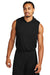 Sport-Tek ST352H Mens Competitor Hooded Tank Top Hoodie Black Model Front