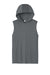 Sport-Tek ST352H Mens Competitor Hooded Tank Top Hoodie Iron Grey Flat Front