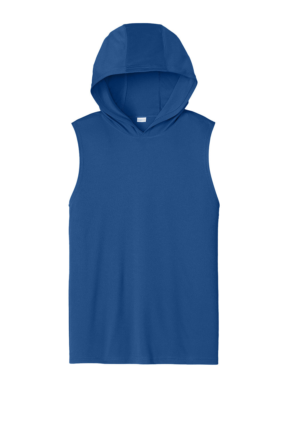 Sport-Tek ST352H Mens Competitor Hooded Tank Top Hoodie Royal Blue Flat Front