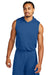 Sport-Tek ST352H Mens Competitor Hooded Tank Top Hoodie Royal Blue Model Front