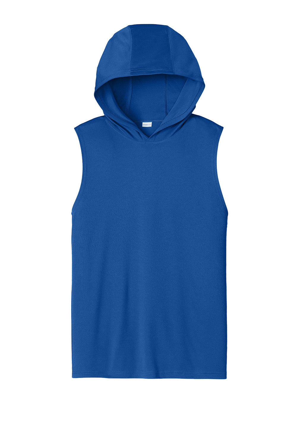 Sport-Tek ST352H Mens Competitor Hooded Tank Top Hoodie True Royal Blue Flat Front