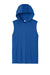 Sport-Tek ST352H Mens Competitor Hooded Tank Top Hoodie True Royal Blue Flat Front