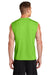 Sport-Tek ST352 Mens Competitor Moisture Wicking Tank Top Lime Shock Green Model Back