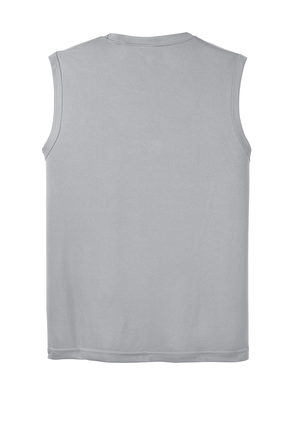 Sport-Tek ST352 Mens Competitor Moisture Wicking Tank Top Silver Grey Flat Back