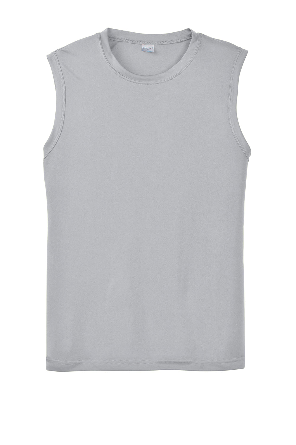 Sport-Tek ST352 Mens Competitor Moisture Wicking Tank Top Silver Grey Flat Front