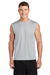 Sport-Tek ST352 Mens Competitor Moisture Wicking Tank Top Silver Grey Model Front