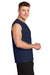 Sport-Tek ST352 Mens Competitor Moisture Wicking Tank Top True Navy Blue Model Side