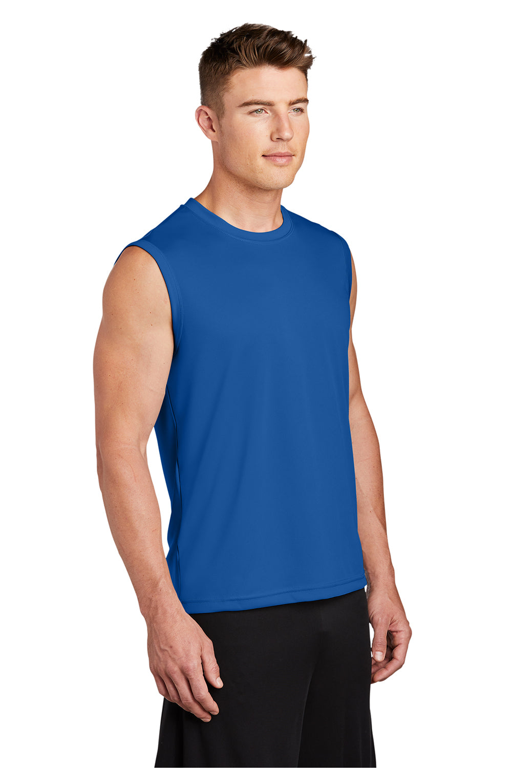 Sport-Tek ST352 Mens Competitor Moisture Wicking Tank Top True Royal Blue Model 3q