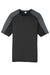 Sport-Tek ST354 Mens Competitor Moisture Wicking Short Sleeve Crewneck T-Shirt Black/Iron Grey Flat Front