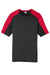 Sport-Tek ST354 Mens Competitor Moisture Wicking Short Sleeve Crewneck T-Shirt Black/True Red Flat Front