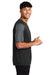 Sport-Tek ST354 Mens Competitor Moisture Wicking Short Sleeve Crewneck T-Shirt Black/Iron Grey Model Side