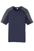 Sport-Tek ST354 Mens Competitor Moisture Wicking Short Sleeve Crewneck T-Shirt True Navy Blue/Iron Grey Flat Front