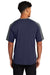 Sport-Tek ST354 Mens Competitor Moisture Wicking Short Sleeve Crewneck T-Shirt True Navy Blue/Iron Grey Model Back