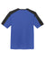 Sport-Tek ST354 Mens Competitor Moisture Wicking Short Sleeve Crewneck T-Shirt True Royal Blue/Black Flat Back