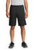 Sport-Tek ST355P Mens Competitor Moisture Wicking Shorts w/ Pockets Black Model Front