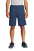 Sport-Tek ST355P Mens Competitor Moisture Wicking Shorts w/ Pockets True Navy Blue Model Front