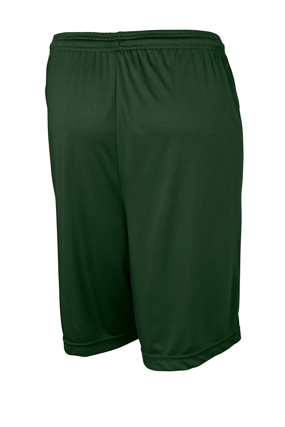 Sport-Tek ST355 Mens Competitor Moisture Wicking Shorts Forest Green Flat Back