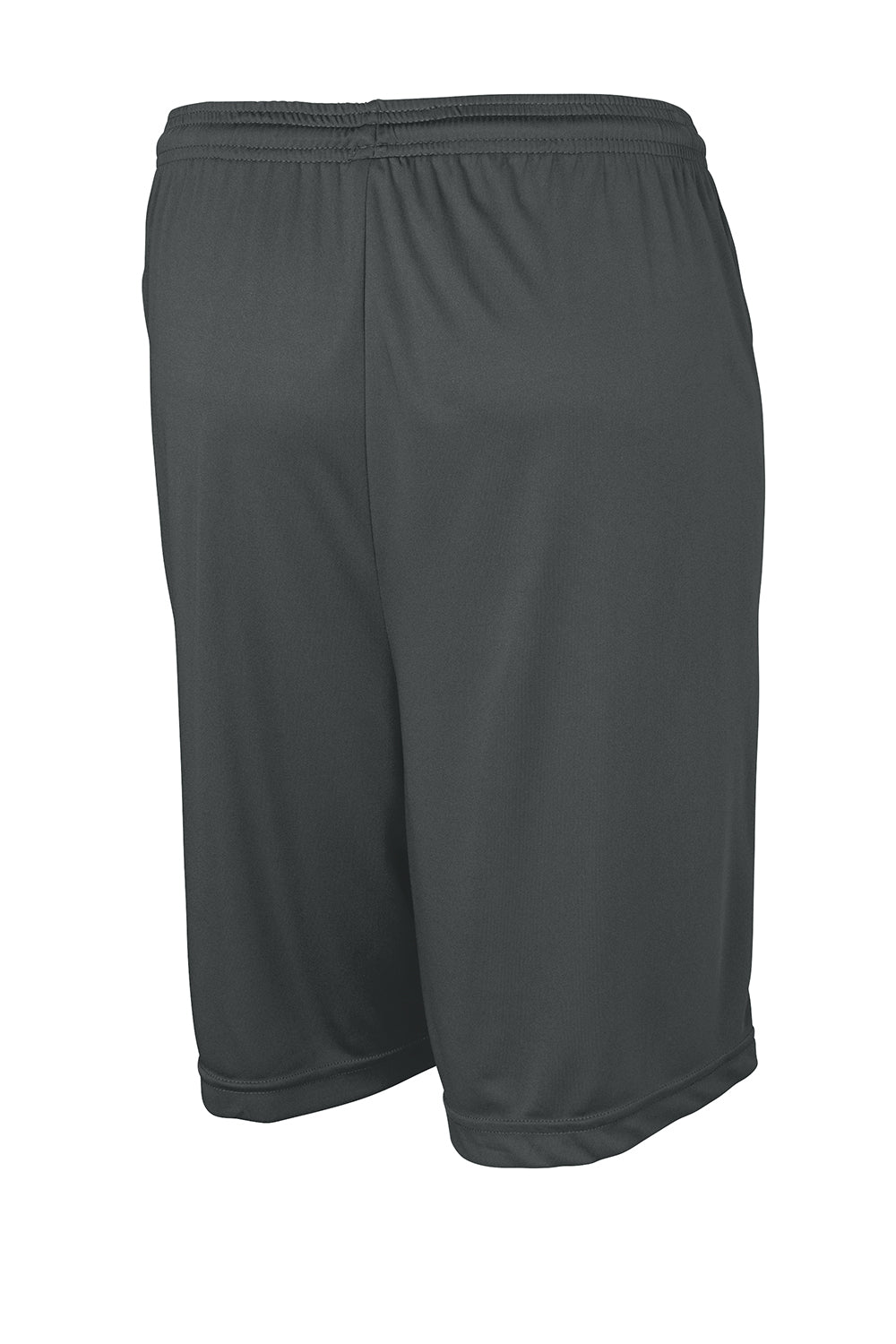 Sport-Tek ST355 Mens Competitor Moisture Wicking Shorts Iron Grey Flat Back