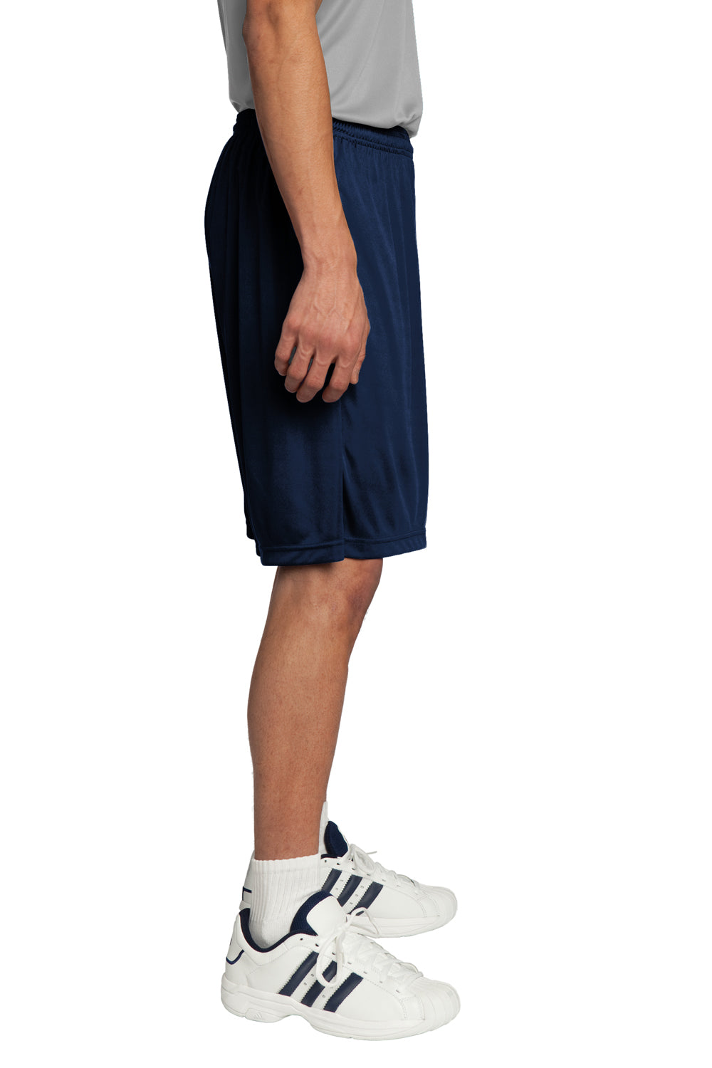 Sport-Tek ST355 Mens Competitor Moisture Wicking Shorts True Navy Blue Model Side